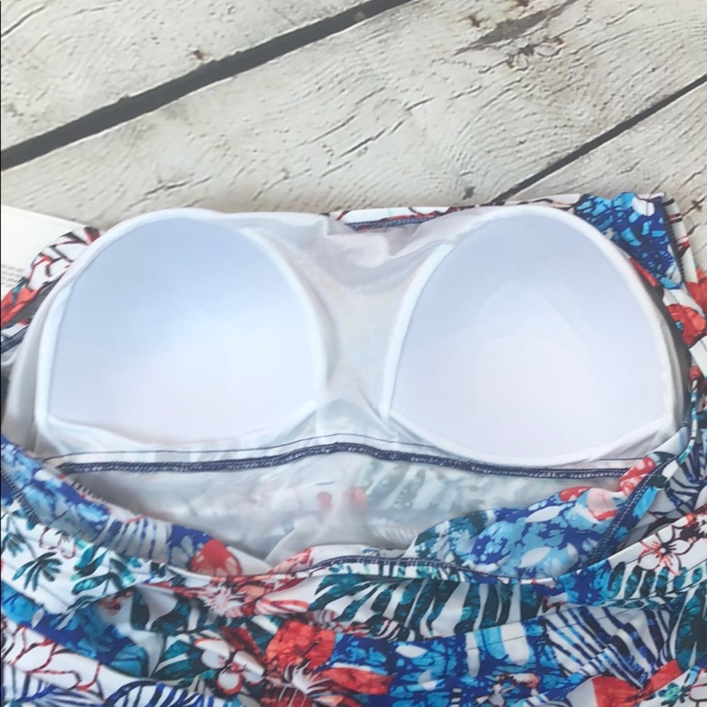 Azul one piece Swim Dress - Picture 3 of 12